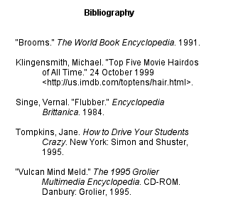 A sample bibliography.